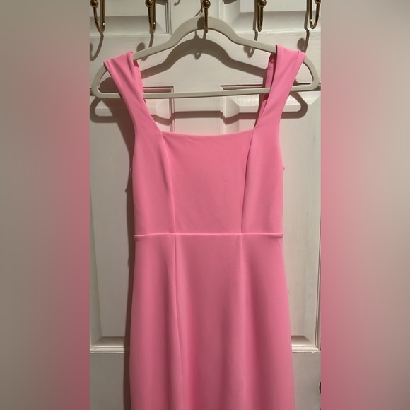 Show Me Your Mumu Paris Gown Pink Maxi Dress Slit Formal Size S - Picture 6 of 11